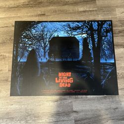 Night Of The Living Dead Kilian Eng Rare Movie Poster Reprint 32x24