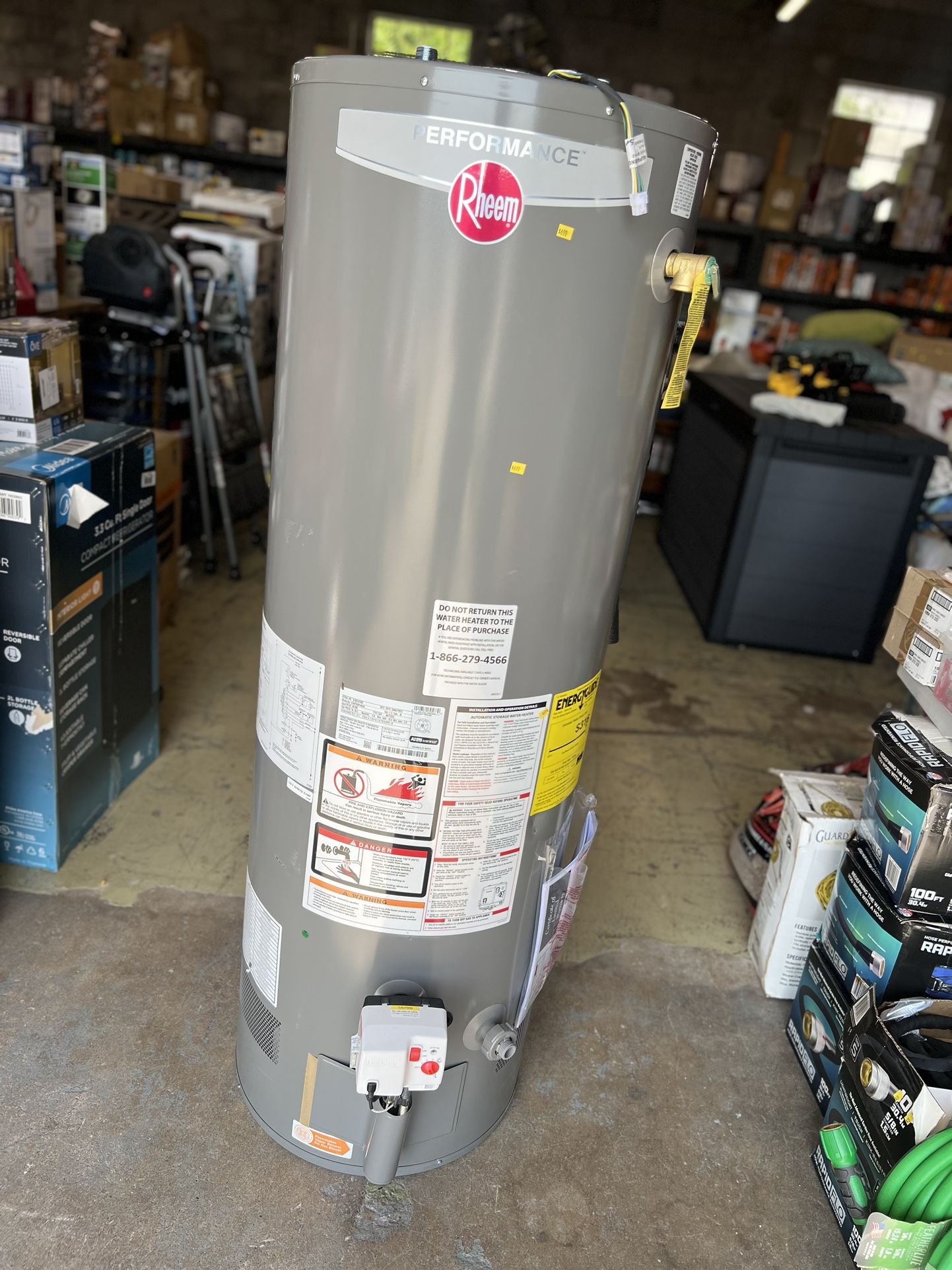 Rheem Performance 40 Tall Year 40,000 BTU Natural Gas Power