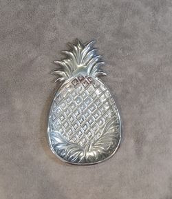 Vintage Pewter Pineapple Tray