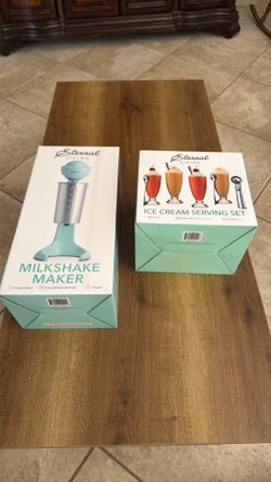 Milkshake maker serving set