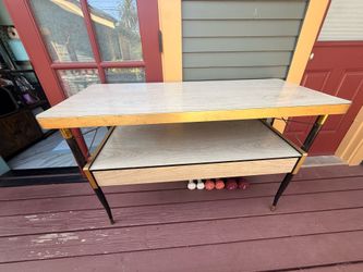Vintage Midcentury Table with Drawer