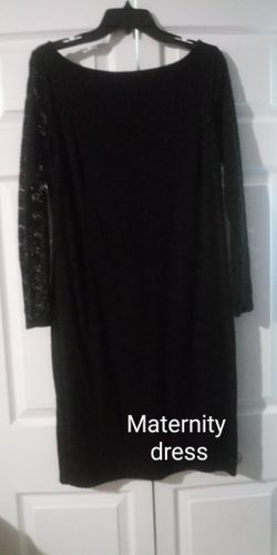 Black maternity dress
