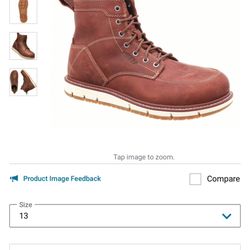Keen 6 Inch Work Boot Size 13 Steel Toe