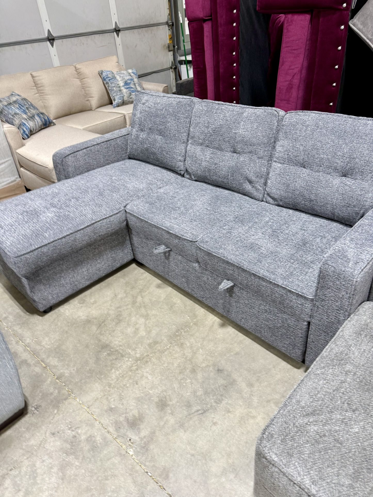 NEW Sleeper Sofa Chaise