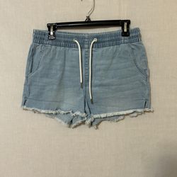 Kendall & Kylie Blue Jean Shorts Casual Cut-Off Style
