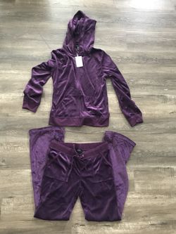 Velour jumpsuit hoodie jacket & pants sweat suit set for ladies women junior girls