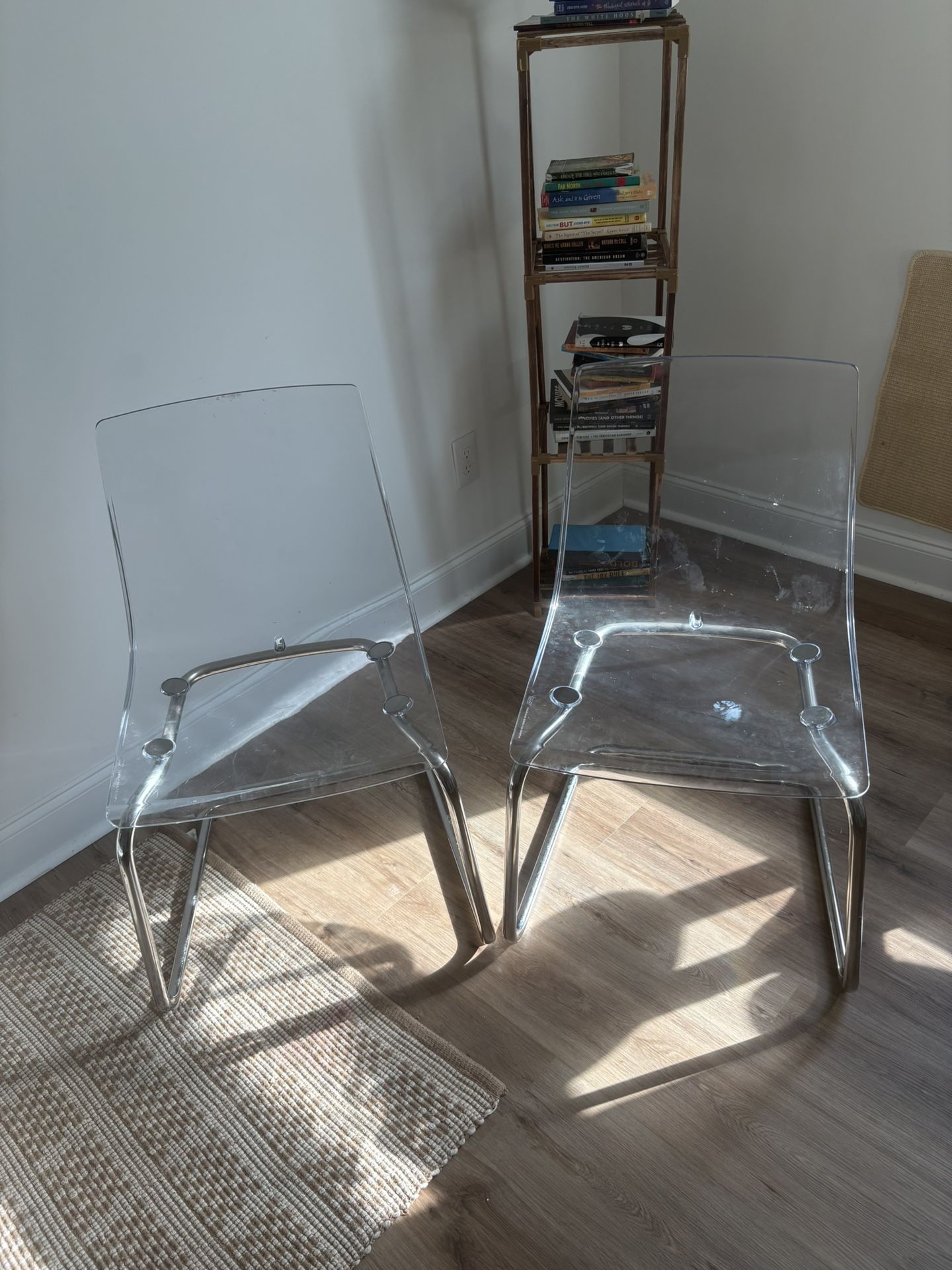 Set Of Two Transparent Chairs 