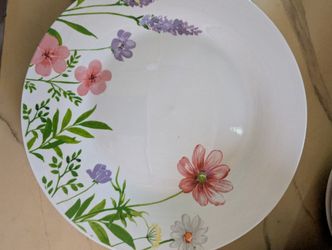 Floral Plate Mugs & Bowl Set 4pc each