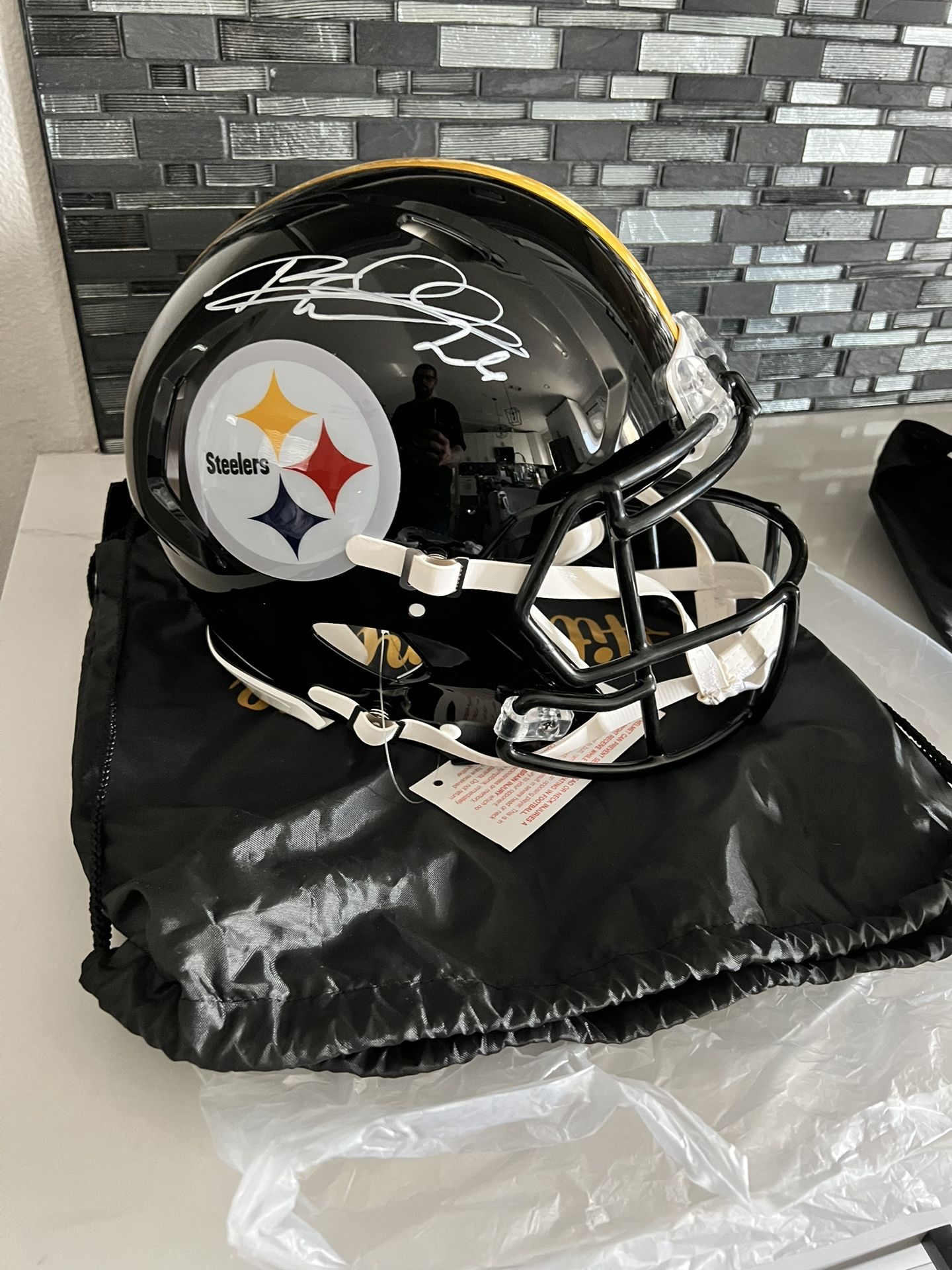 Rod Woodson Auto Pittsburgh Steelers Helmet