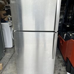 Gently Used Whirlpool Refrigerator Stainless Steel Fridge - Excellent!