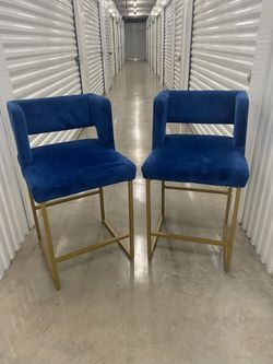 Bar Stools Set of 2, Counter Height Bar Chair, Modern Kitchen Island Chairs