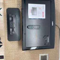 26” Sanyo  TV With Remote, manual, wall Mount kit
