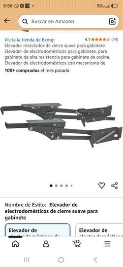 Cabinet Appliance Lift Mechanism with Soft Close