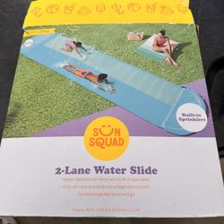 18 Feet Ling  2 Lane Water Slide