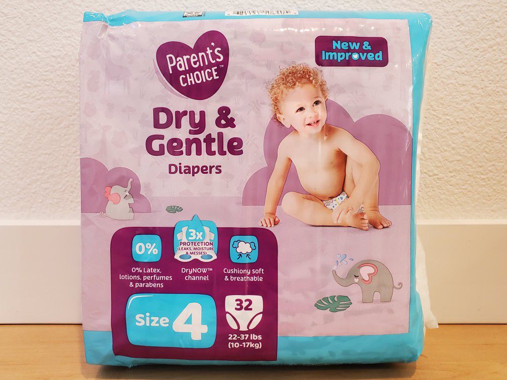 Parent's Choice Dry & Gentle Diapers (NEW)