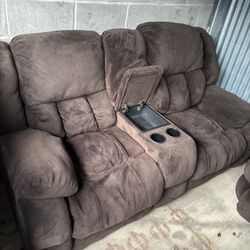  Brown Couch Set