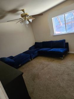 Blue couches
