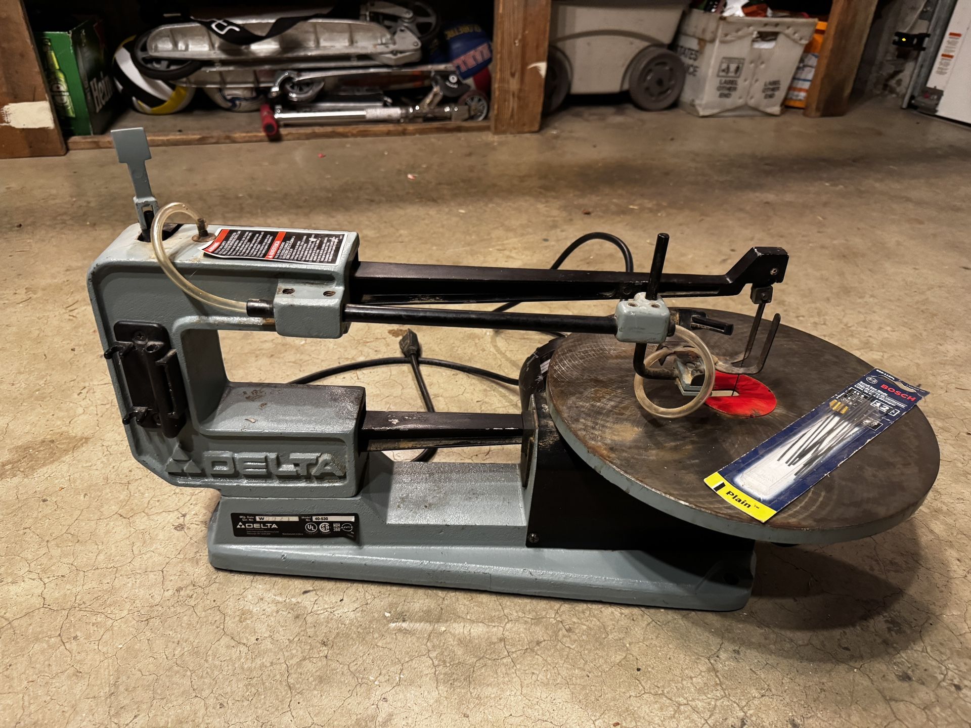 Used DELTA SCROLL SAW 16" Model 40-530