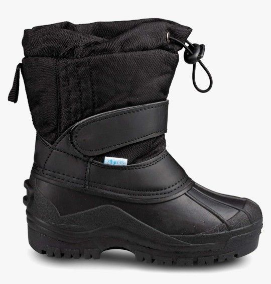ZOOGS Kids Waterproof Snow Boots Size 3Y