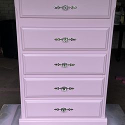 Pink dresser