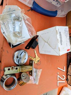 Schlage storefront lock with two keys
