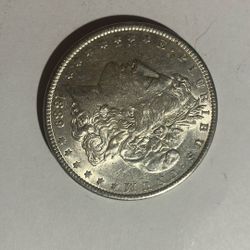 1889 Morgan Silver Dollar Coin 