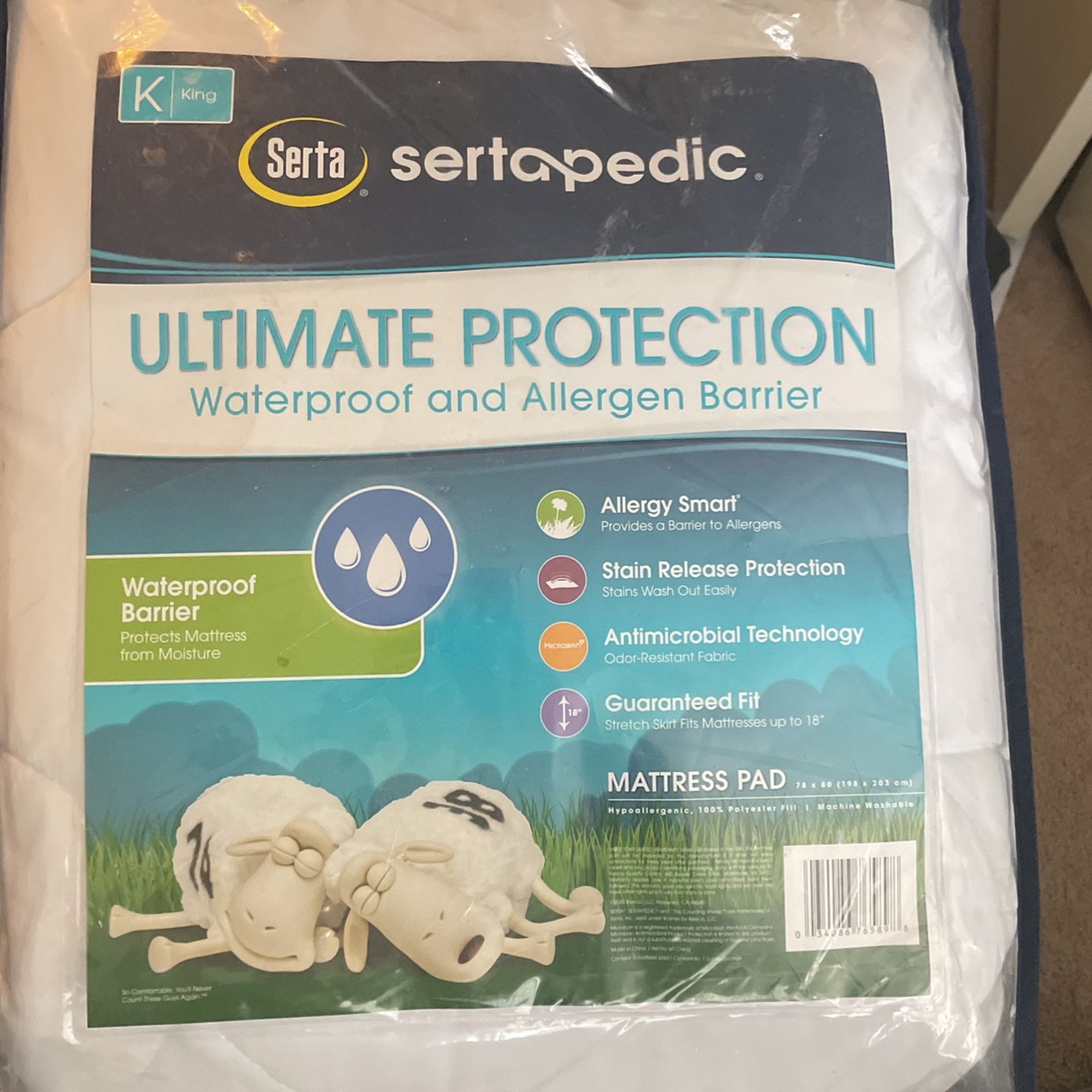 Serta Mattress Protector- New