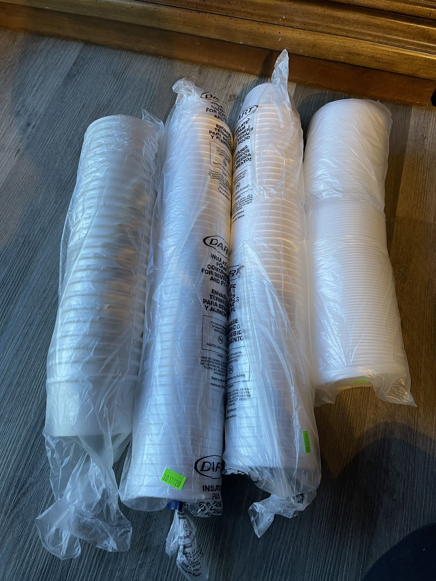 Lot of Paper And Insulated Foam Containers For Beverages And Food