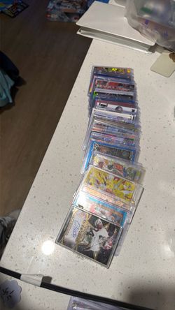 Lot of Trading Cards in Hard Cases