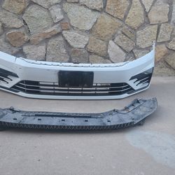 Passat r line front bumper and skid plate