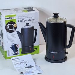 Presto 12 Cup Coffee Percolator, Stainless Steel