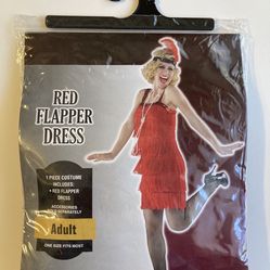 Red 1920’s Flapper Dress