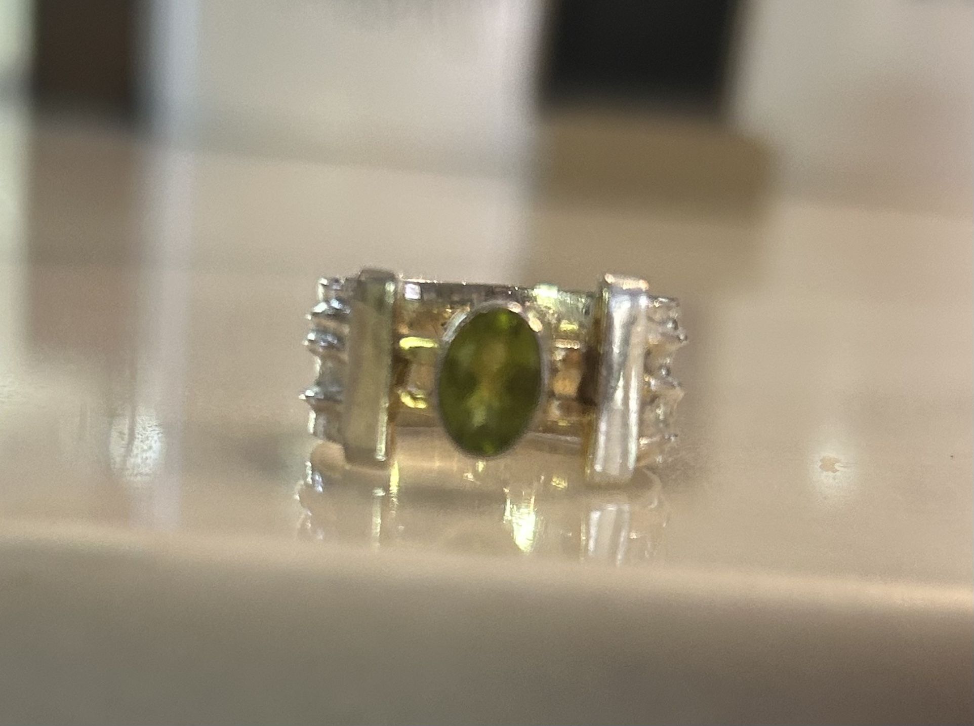 Peridot And Sterling silver Ring