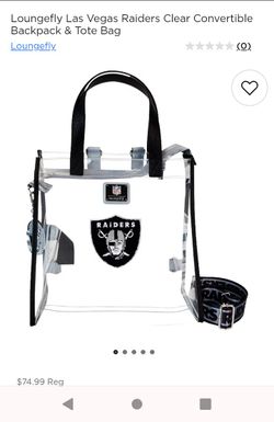 Raiders backpack and tote bag