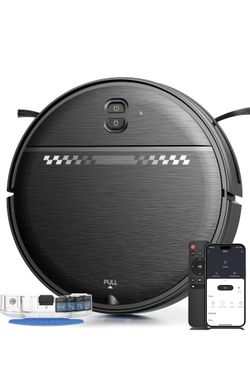 Robot Vacuum and Mop for Pet Hair, 2-in-1 Robot Vacuum Cleaner for Hard Floors&Carpets