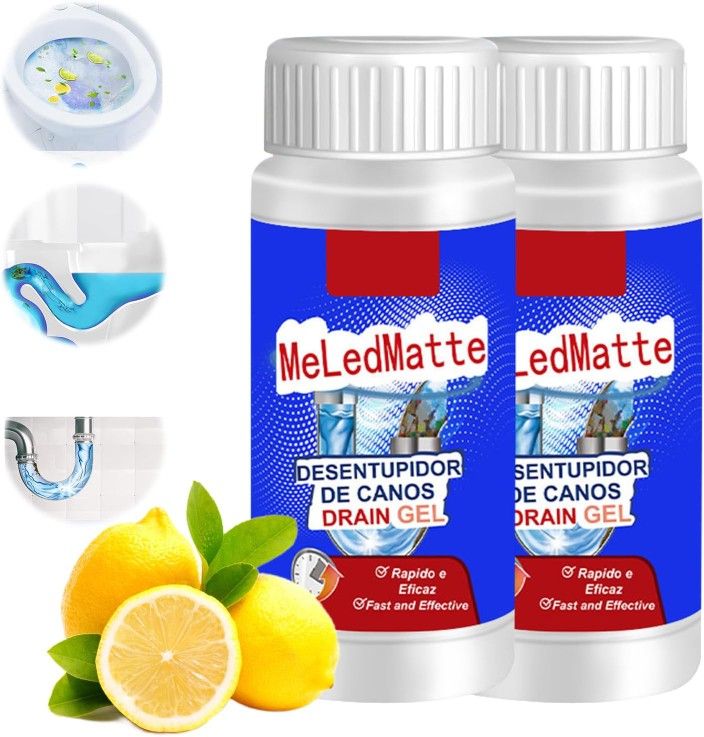 Powerful Pipe Dredging Agent, Meledmatte Pipeline Dredging Agent, Powerful Pipe Cleaner, Sink Drain Cleaner for Kitchen Toilet Pipeline Quick Cleaning