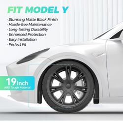 Wheel Cover for Tesla Model Y 19 Inch Hubcaps 4 Pcs 