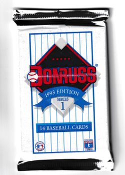 1993 MLB DONRUSS SERIES 1 PACK | DONRUSS 1993 | NEW IN PACK, SEALED