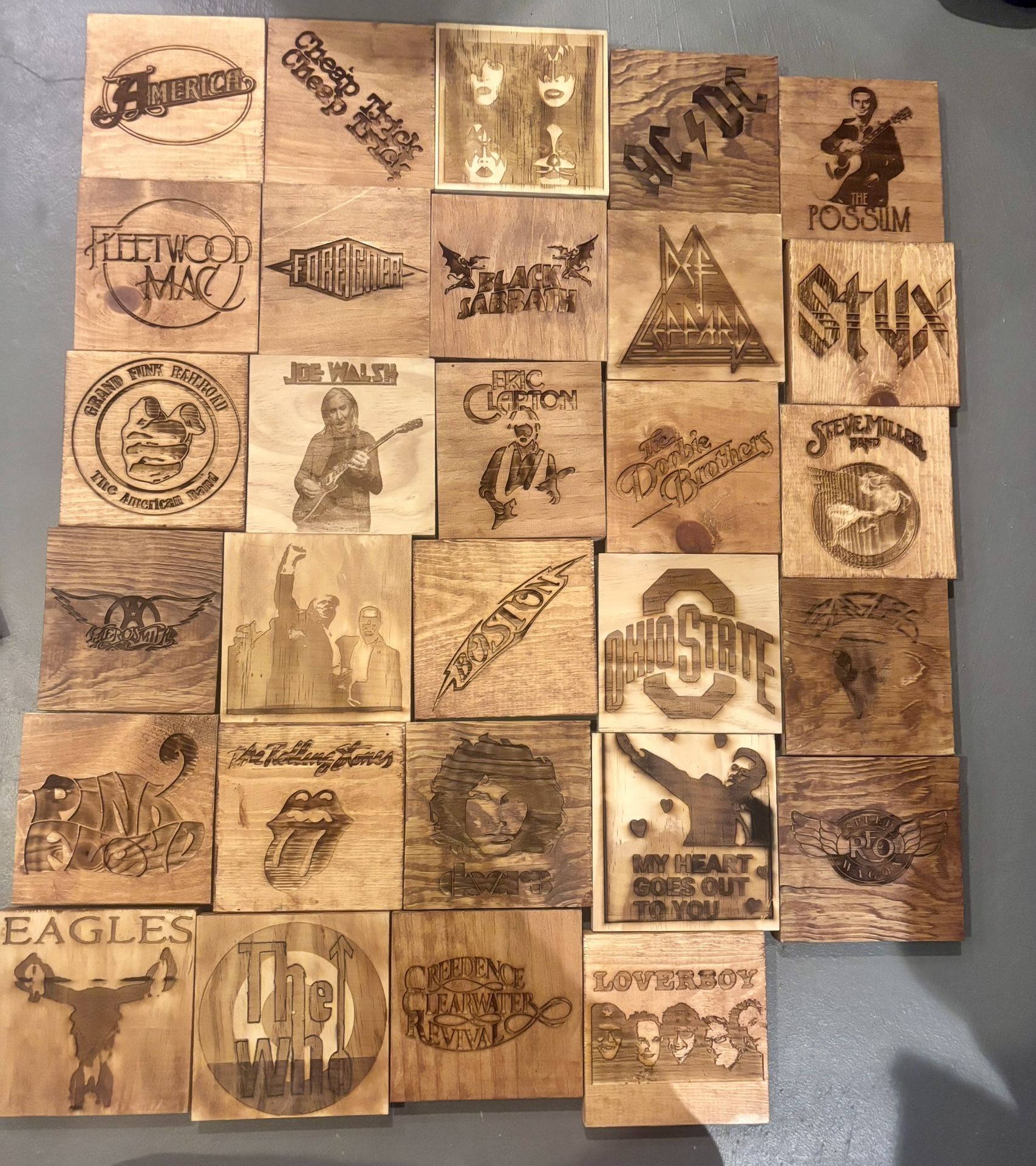 Custom Rock & Roll Wood