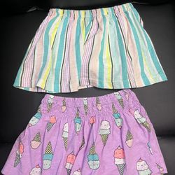 2 Cute Toddler Skirts With Shorts Under