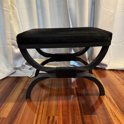 Cb2 Cowhide Upholstered Stool 
