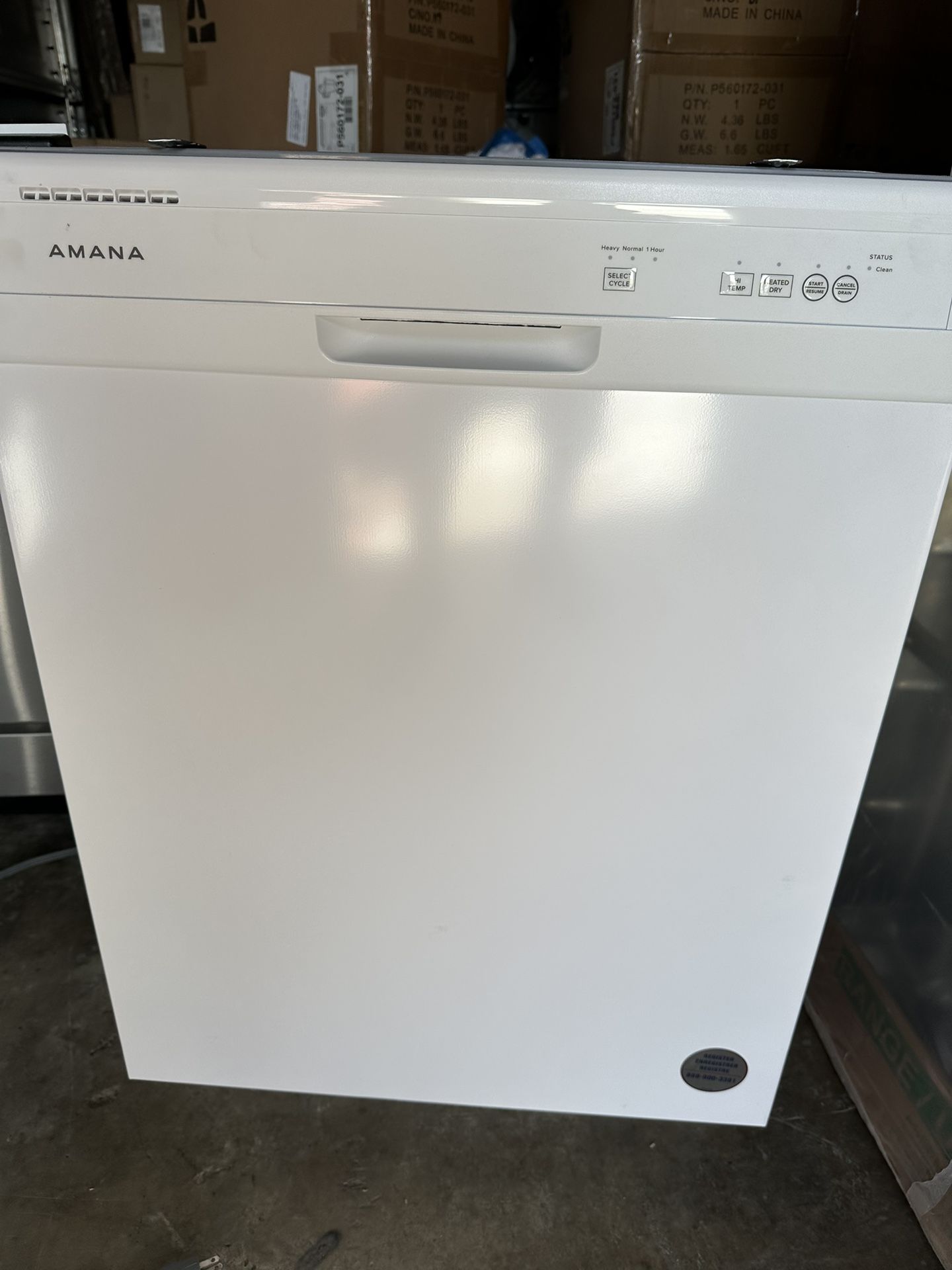 NEW AMANA DISHWASHER. USED IN PHOTO SHOOT. $225. OBO. COMPARE AT DEPOT FOR $441.