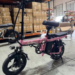 Folding electric bicycle