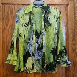 $10   MILANO PAISLEY BLOUSE   SMALL