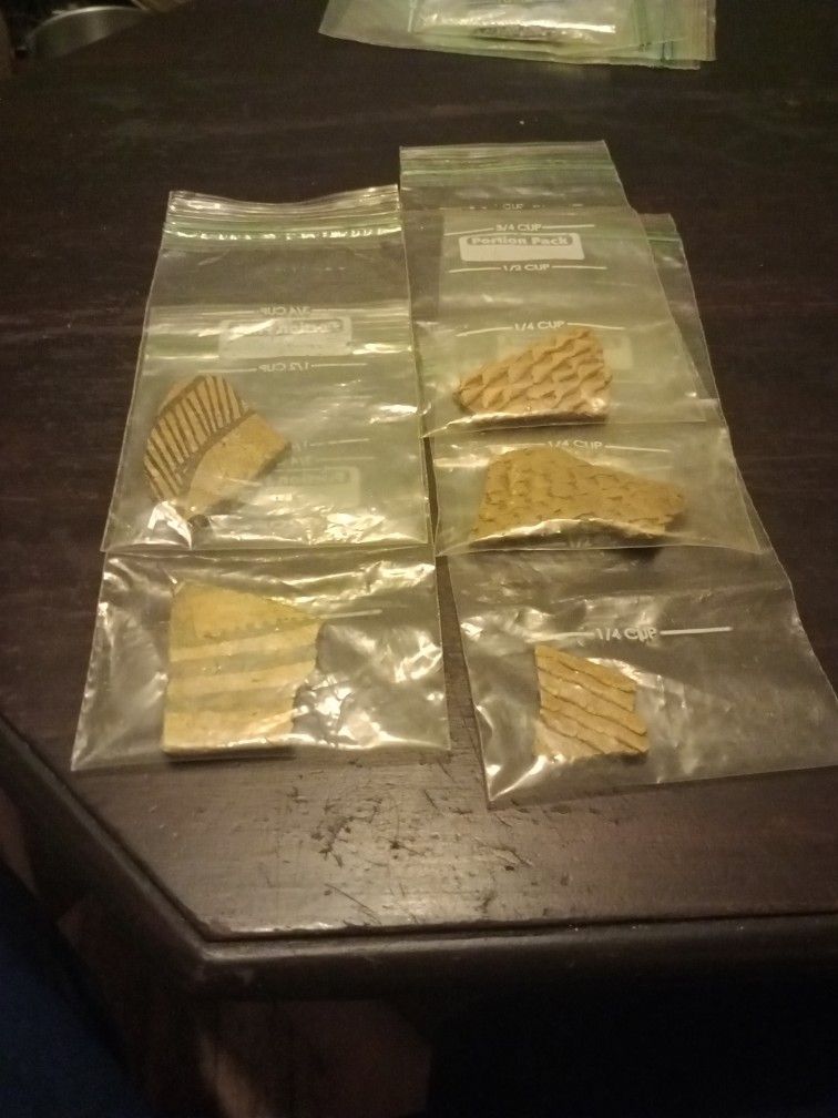 North American Indian Pottery Shards