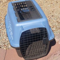 Like New Small Two Door Top And Front Loading Crate For Cats & Dogs