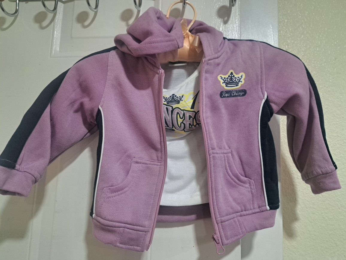 Chamarrita Y Blusa Manga Larga 24 M Y 12 Meses.