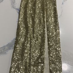 Gold Sequins Dress
