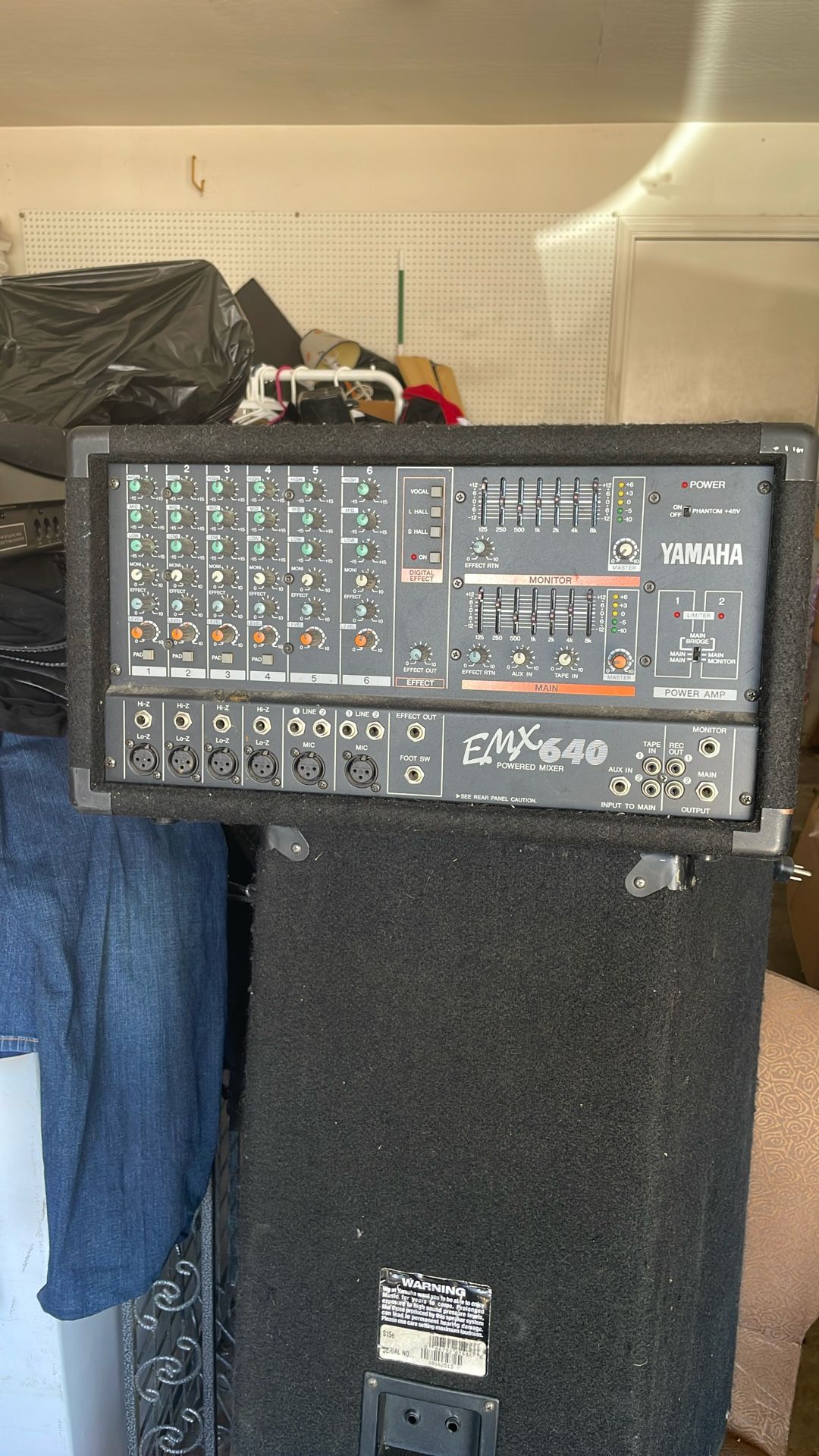 YAMAHA POWERED AMP 640 POWERED MIXER AMP EMX 640