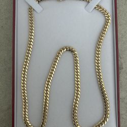 14k Miami Cuban Link chain 24”